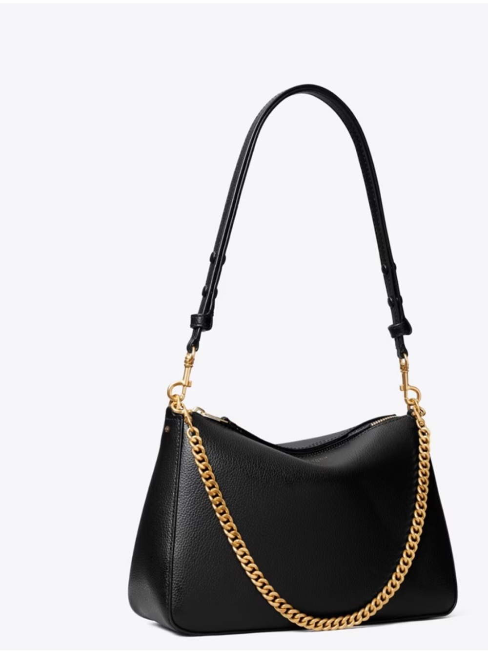 Tory Burch Perry Shoulder Bag Black leather